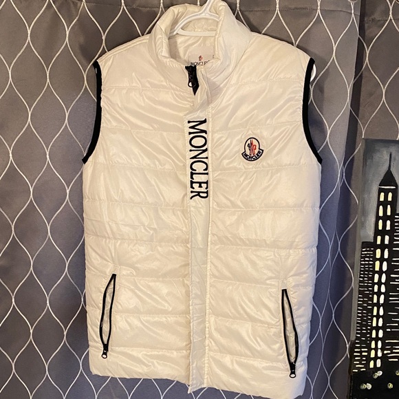 Moncler Jackets & Blazers - Moncler Unisex Ivory Puffer Vest